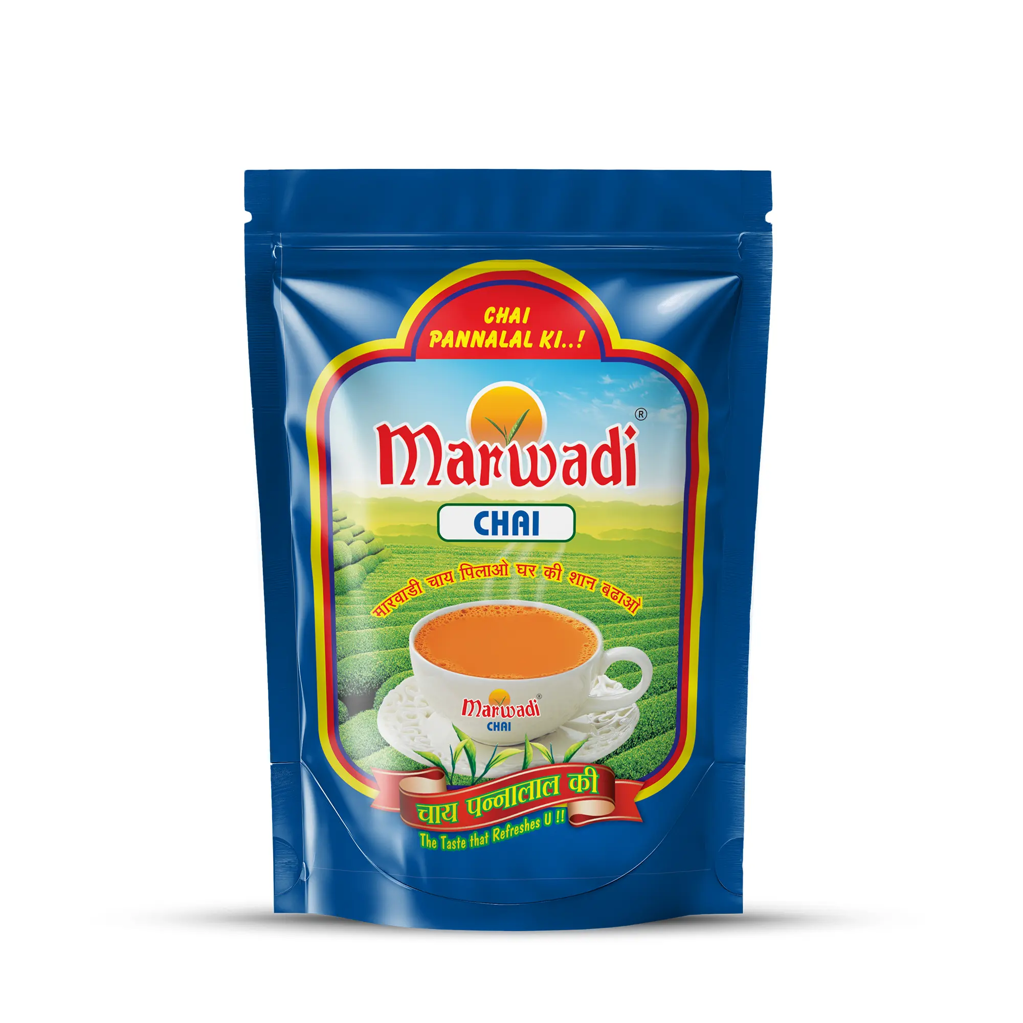 Marwadi Chai CTC Assam Leaf Tea-1kg Standy Pouch